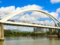 Train Bridge across Brisbane River.