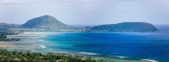 Koko Crater and Koko Head on south-east tip of Oahu.